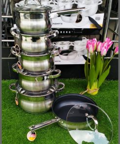 12pcs Edenberg Stainless steel Cookware Set