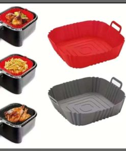 Square silicone air fryer liner