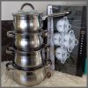 8pcs Edenberg Stainless Steel Cookware Set