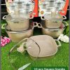 10pcs Square Granite Die Cast Cookware set