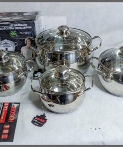 8pcs Bosch Stainless Steel Cookware Set