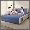Inflatable air bed with head rest