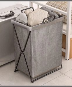 Large collapsible laundry basket