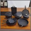 Preseasoned cast-iron set