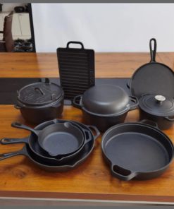 Preseasoned cast-iron set
