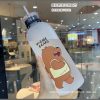 1L  frosted  water bottle