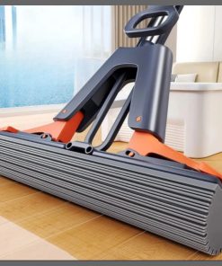 Self squeezing sponge mop perfect for wood floors and slippery floors