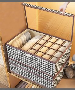 17Grid foldable undergarment organizer