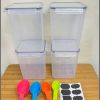4pcs BPA free airtight Food storage containers