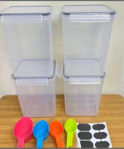 4pcs BPA free airtight Food storage containers