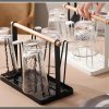 Luxury Iron cup/glass holder rack