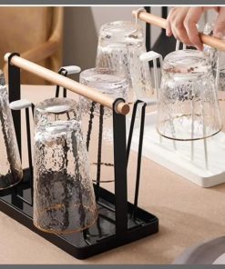 Luxury Iron cup/glass holder rack