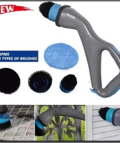 Portable electric spin scrubber with 4 Replaceable heads