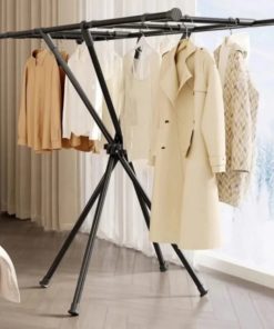 Foldable Clothes Drying Rack Outdoor Floor-Standing