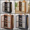 7 Tier Wooden bamboo shoe rack / storage cabinet