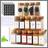 29Pcs Set storage spice jars with bamboo lid