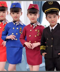 Professional Children's flight attendant cosplay costume
