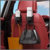 Car Seat Headrest Hook Hanger Storage Organizer Universal With Cup Holder For Handbag