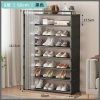 8-Layer Shoe Rack Organizer With Fabric Dustproof Cover