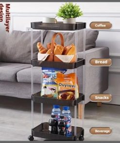 4 Layer Multipurpose Rolling Storage Rack