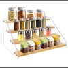 3 Tier Bamboo and Acrylic multi purpose stand