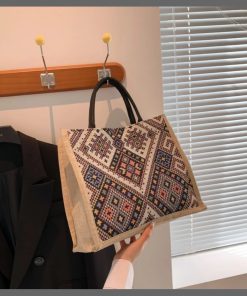 Geometric Print Pattern Tote Bag