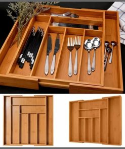 Multifuctional Bamboo drawer organizer