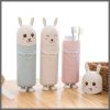 Cute portable rabbit themed kids toothbrush holder