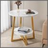 Modern Double Layer Round Side Table