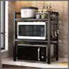 Double layer Heavy-duty Adjustable Microwave Stand 