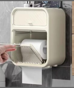 Space-Saving Wall-Mounted Tissue Box Holder