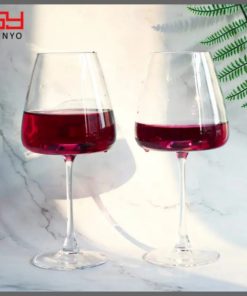 6Pcs 830ml Burgundy tulip shaped wine glass