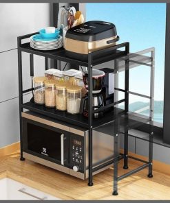 2Tier Telescopic Adjustable Microwave stand  