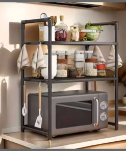 2tier microwave stand organizer spice rack