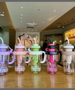 1.3L Large capacity cute portable water bottle with infuser