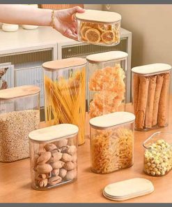 4pcs set acrylic storage containers