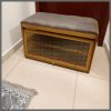 Wooden stool with shoe cabinet