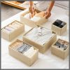 6pcs/1set Underwear Storage Box Foldable