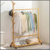 Bamboo cloth rack