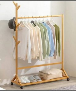 Bamboo cloth rack