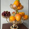 Heavy glass 5 arm fruit bowl elegant presentation set