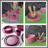 6Pcs Maroon Matte Pasta plate 8"