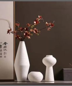 3Pc simple elegant ceramic vases