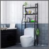 Metallic toilet organizer stand