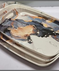 3pcs Heavy Melamine trays