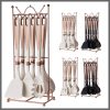 7pcs High Quality Silicon Kitchen  set with storage Rack