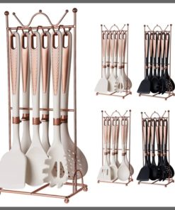 7pcs High Quality Silicon Kitchen  set with storage Rack