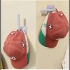 2Pcs Hat Rack for Baseball Caps, Adhesive Hat Hooks for Wall