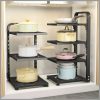 Kitchen adjustable storage rack