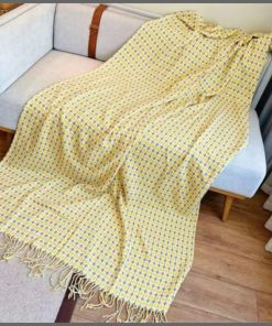 Printed Knitted Throw Blanket